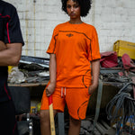 OUTWORK TEE // ORANGE/BLACK